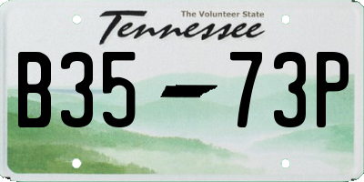 TN license plate B3573P