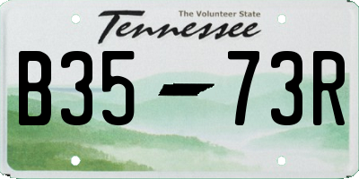 TN license plate B3573R