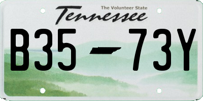 TN license plate B3573Y