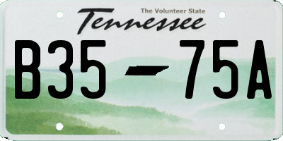 TN license plate B3575A