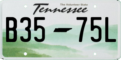 TN license plate B3575L