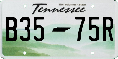 TN license plate B3575R