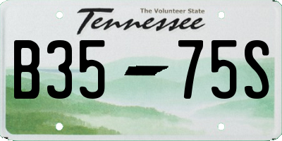TN license plate B3575S