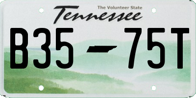 TN license plate B3575T