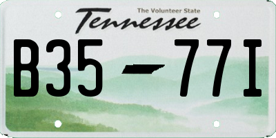TN license plate B3577I