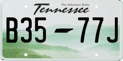 TN license plate B3577J
