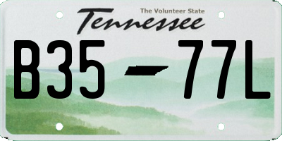 TN license plate B3577L