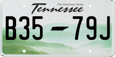 TN license plate B3579J