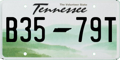 TN license plate B3579T