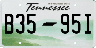 TN license plate B3595I