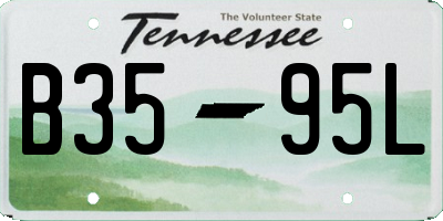TN license plate B3595L