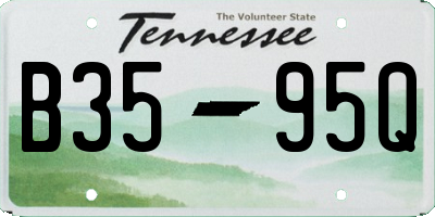 TN license plate B3595Q