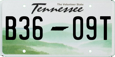 TN license plate B3609T