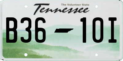 TN license plate B3610I