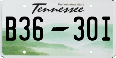 TN license plate B3630I