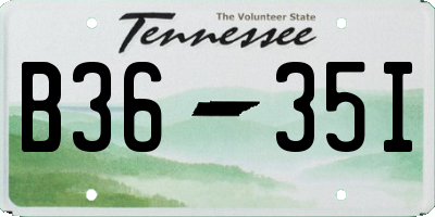 TN license plate B3635I