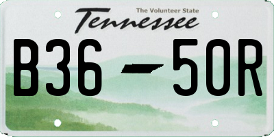 TN license plate B3650R