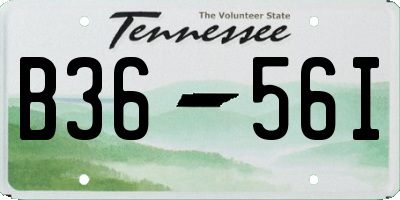 TN license plate B3656I