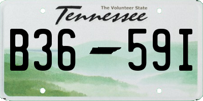 TN license plate B3659I