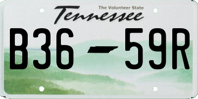 TN license plate B3659R
