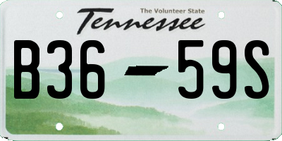 TN license plate B3659S