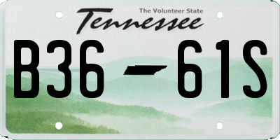TN license plate B3661S