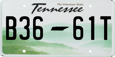 TN license plate B3661T