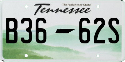 TN license plate B3662S