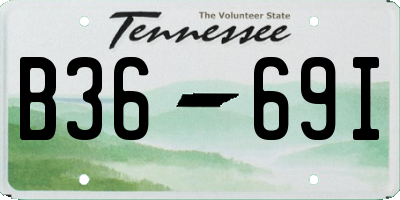 TN license plate B3669I