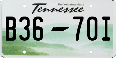 TN license plate B3670I