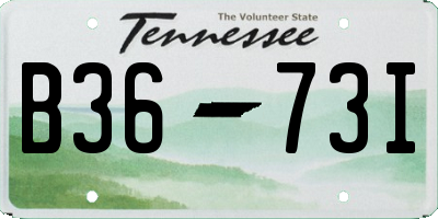 TN license plate B3673I
