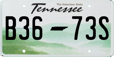 TN license plate B3673S
