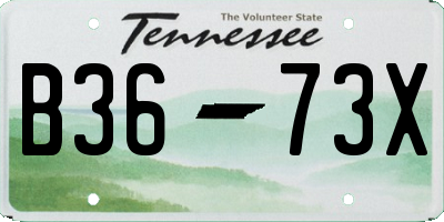 TN license plate B3673X