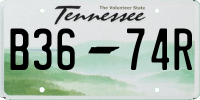 TN license plate B3674R