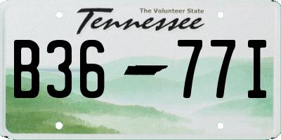 TN license plate B3677I