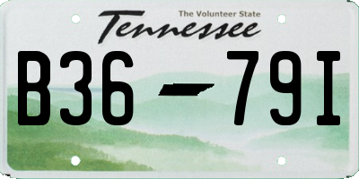 TN license plate B3679I