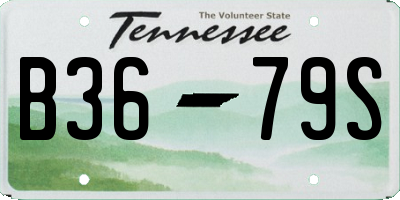 TN license plate B3679S