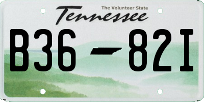 TN license plate B3682I