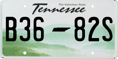 TN license plate B3682S