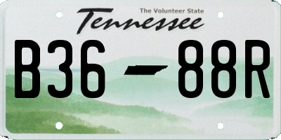 TN license plate B3688R