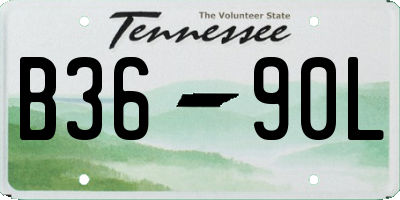 TN license plate B3690L