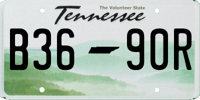 TN license plate B3690R