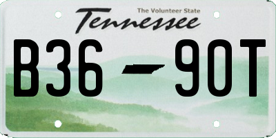 TN license plate B3690T