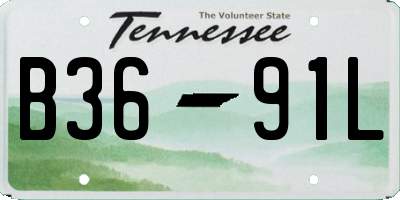 TN license plate B3691L