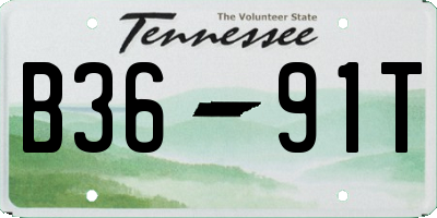 TN license plate B3691T