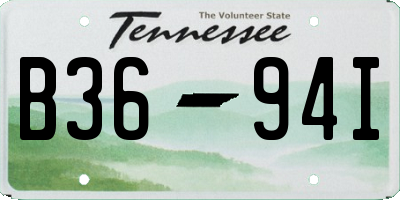TN license plate B3694I