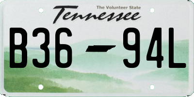 TN license plate B3694L