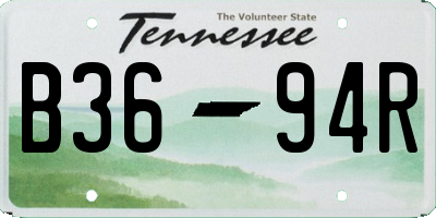 TN license plate B3694R