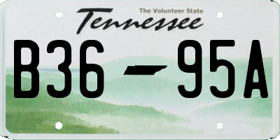 TN license plate B3695A