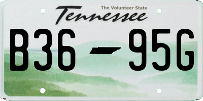 TN license plate B3695G
